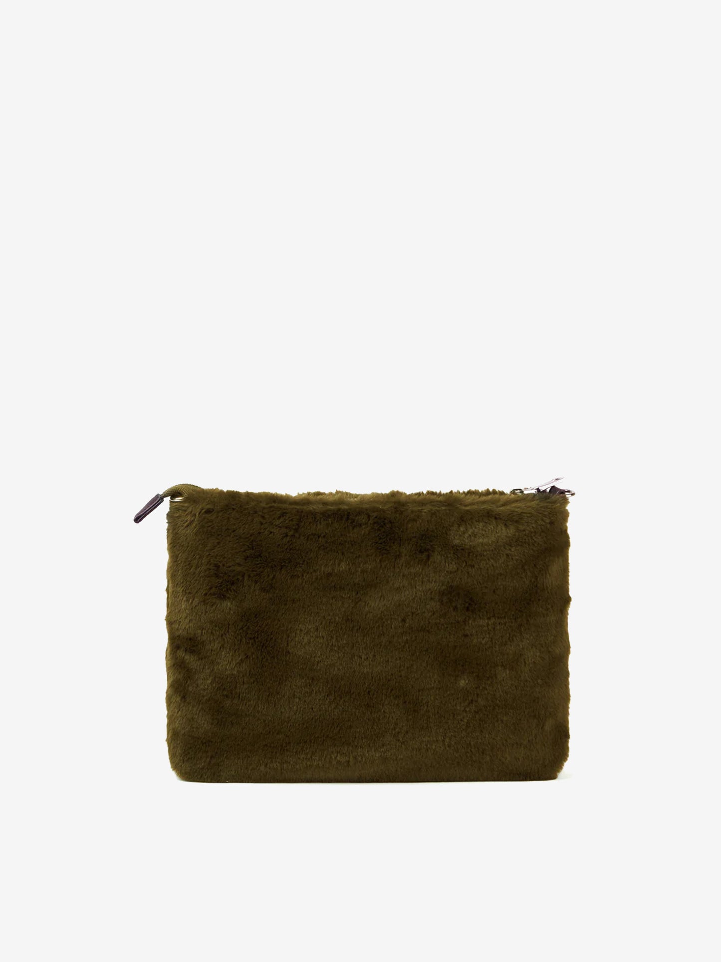 Parisienne green faux fur cross-body pouch bag - MC2 Saint Barth