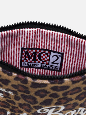 Pouch Parisienne in spugna animalier