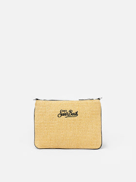 Parisienne Strohpochette mit Ibiza-Stickerei