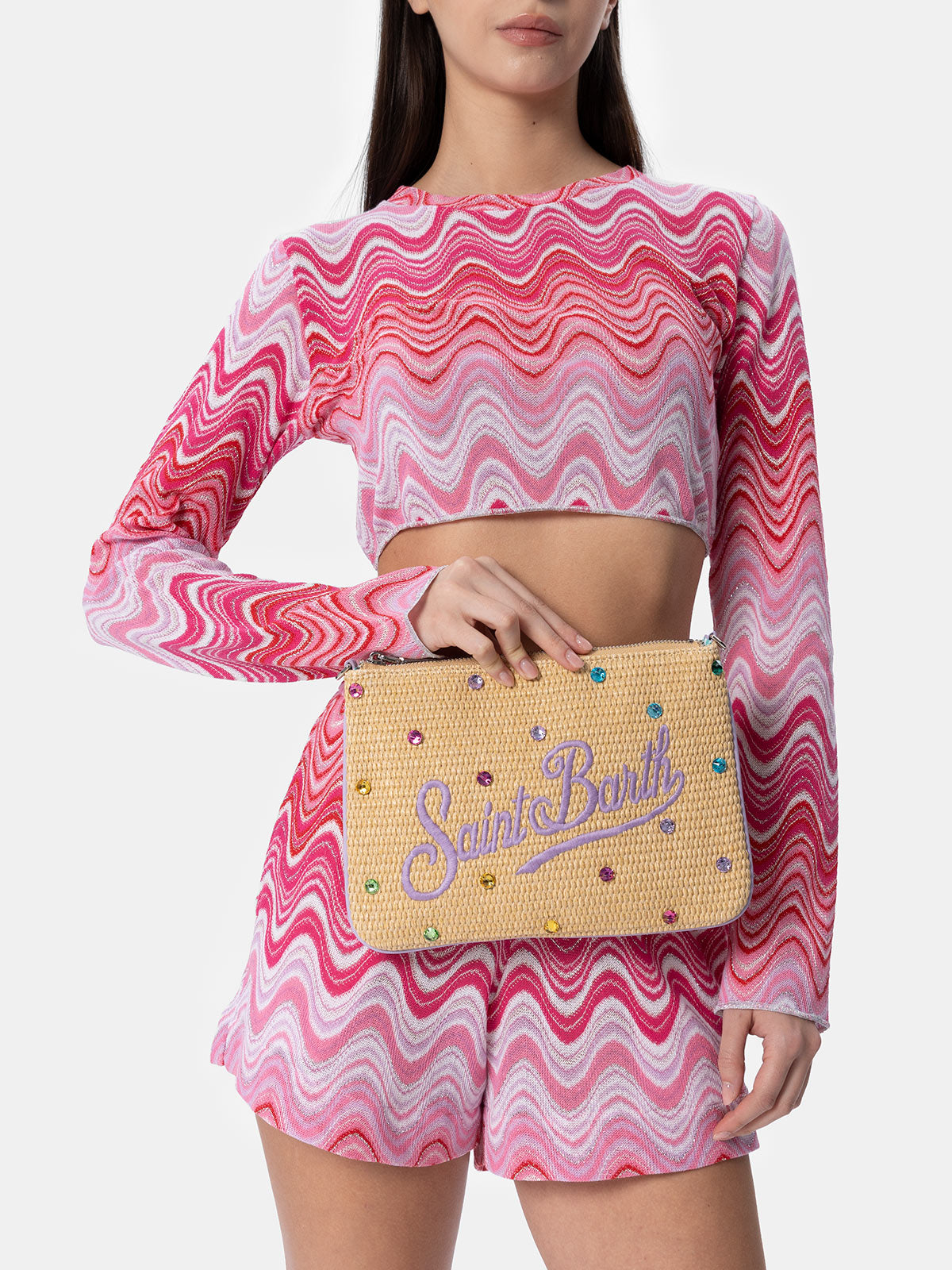 Parisienne Clutch mit Strassverzierung