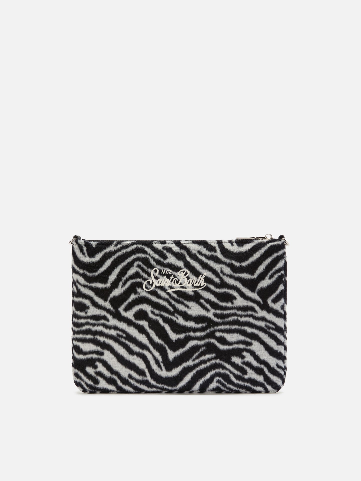 Parisienne Crossbody Bag in zebra wool blend
