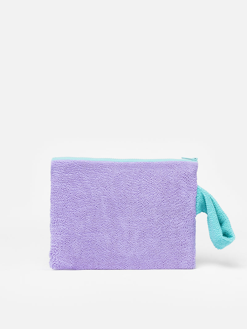 Lila Crinkle-Pochette von Pareasy