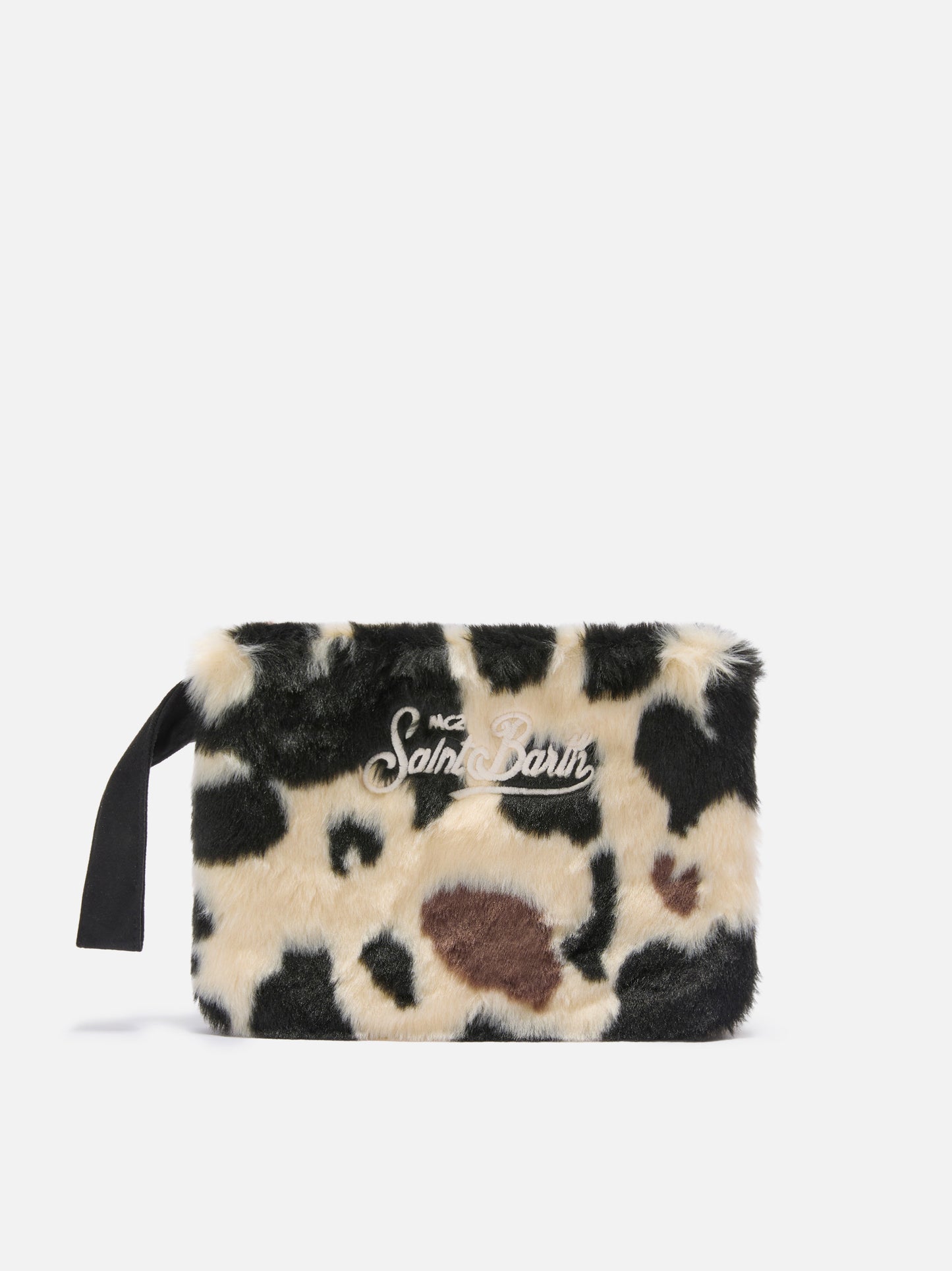 Pareasy Pouch in cow-print faux fur