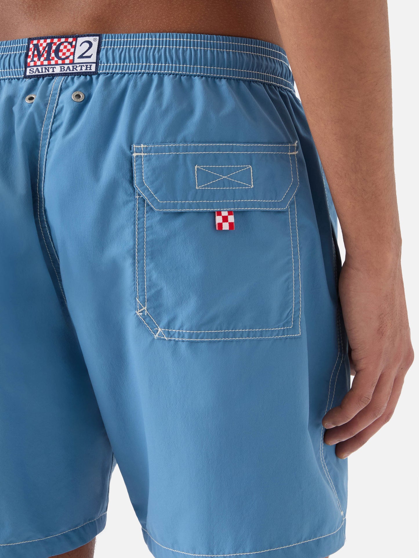 Costume mare classico Patmos in azzurro polvere