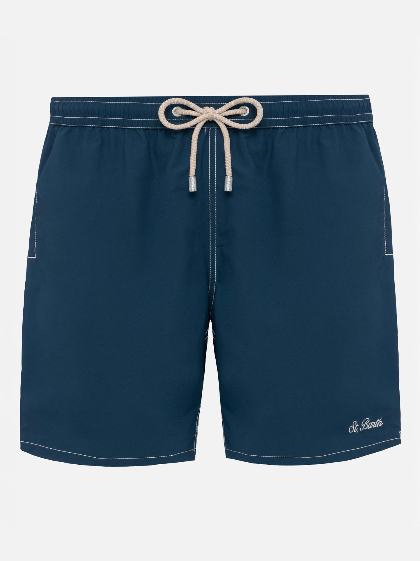 Light blue mid-length classic light swim shorts Patmos