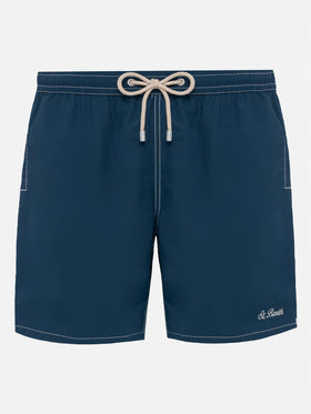 Light blue mid-length classic light swim shorts Patmos