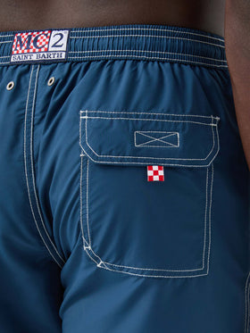 Light blue mid-length classic light swim shorts Patmos