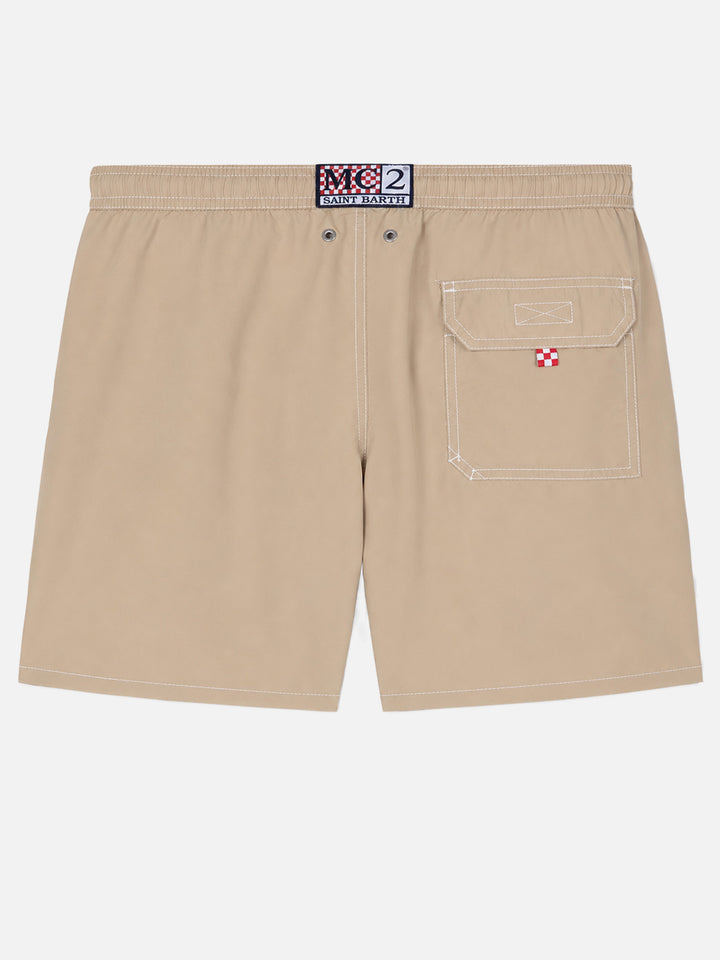 Patmos classic swim shorts in beige