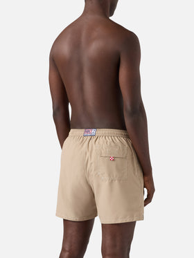 Patmos swim shorts in solid beige