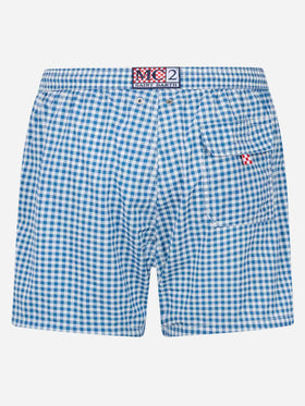 Seersucker gingham classic light swim shorts Patmos