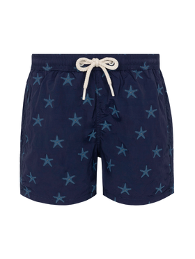 Patmos Jr mittellange Badeshorts mit Seestern-Jacquard