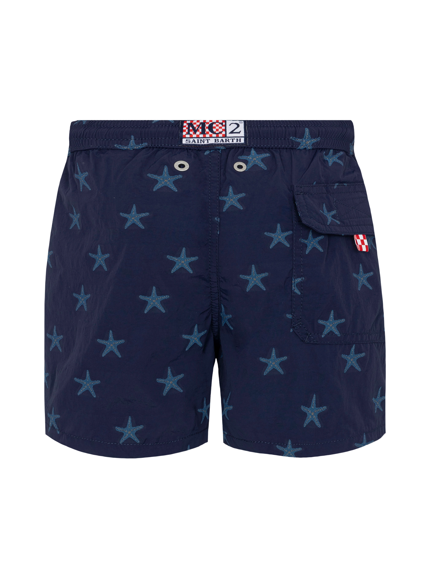 Patmos Jr mittellange Badeshorts mit Seestern-Jacquard