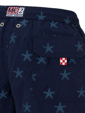 Patmos Jr mittellange Badeshorts mit Seestern-Jacquard