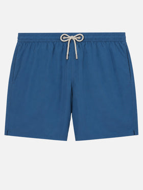 Patmos swim shorts in dusty with used effect and logo embroidery