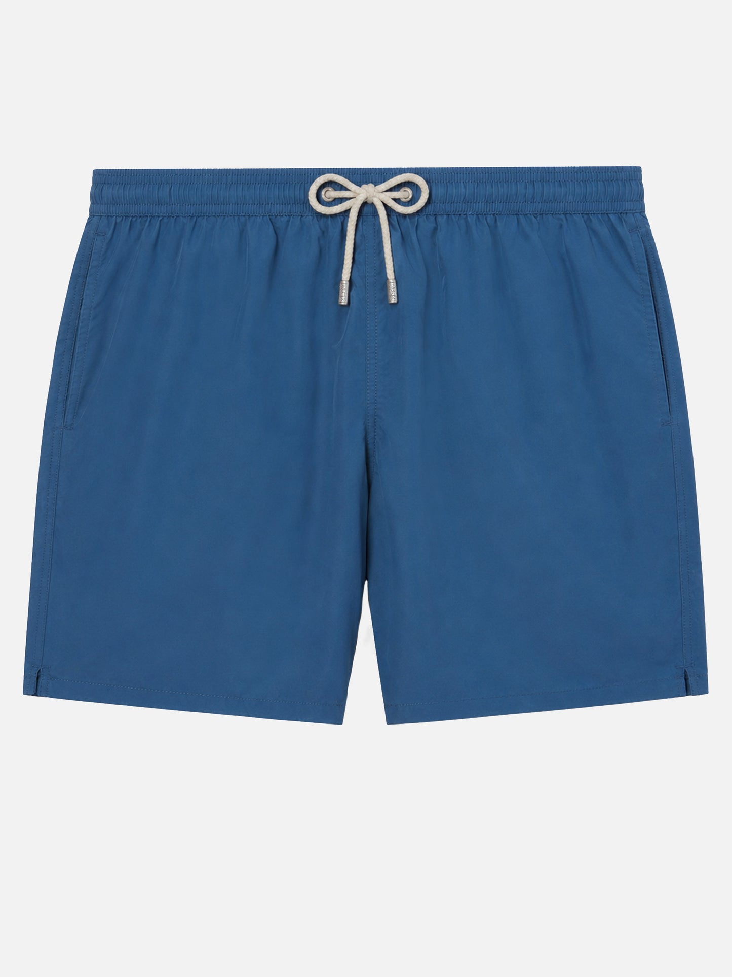 Bañador Patmos en azul marino blue con efecto desgastado y bordado del logo 