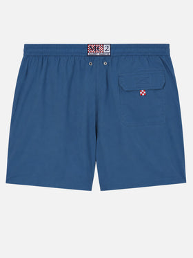 Patmos swim shorts in dusty with used effect and logo embroidery