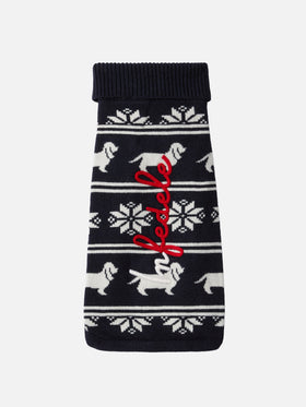 Dog sweater with Infedele embroidery