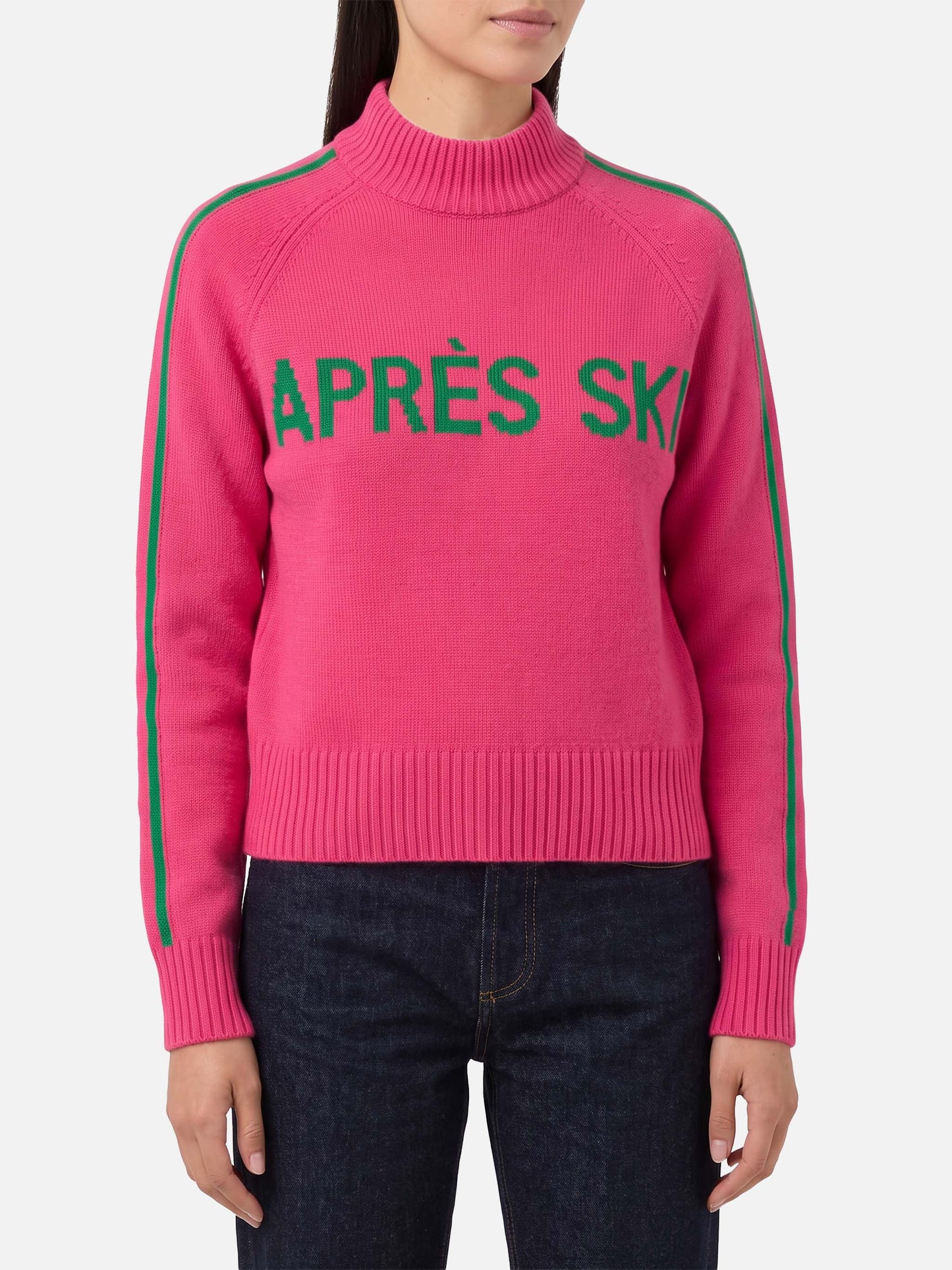 Pull col montant Peak avec broderie Après Ski 