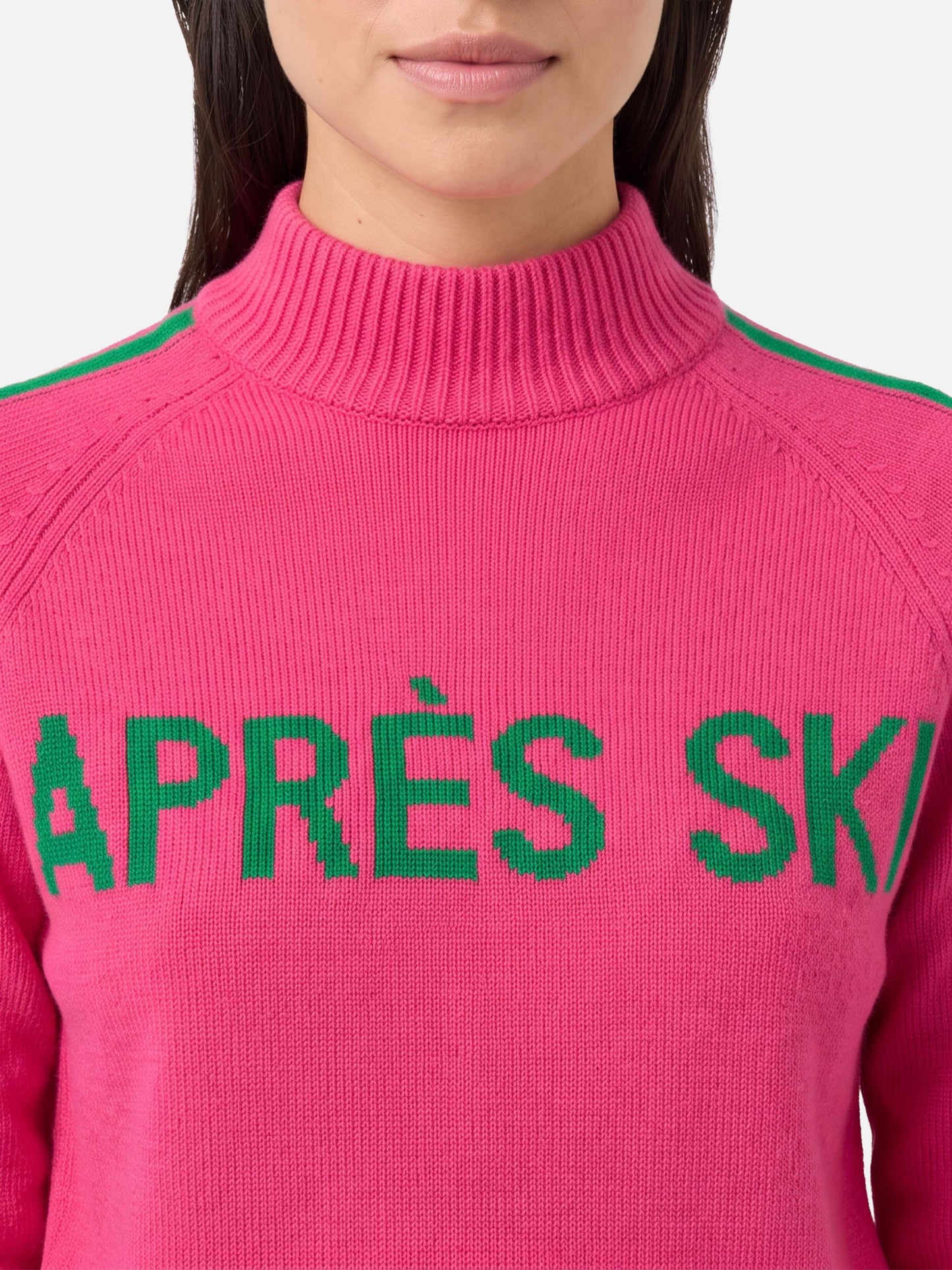 Pull col montant Peak avec broderie Après Ski 