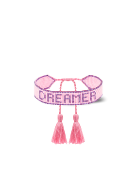Pearls bracelet with Dreamer lettering