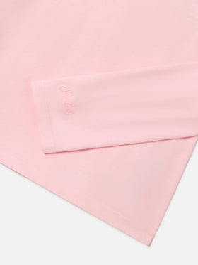 Camiseta de algodón Pink Penny de manga larga con estampado flock Dad's Favourite 