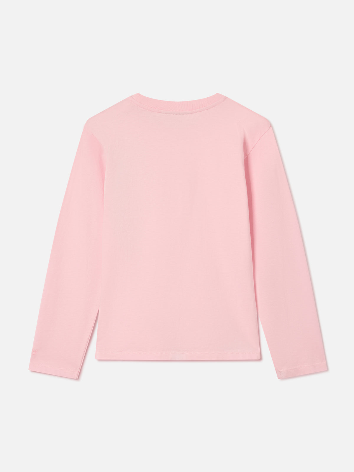 Camiseta de algodón Pink Penny de manga larga con bordado Bella E Monella 