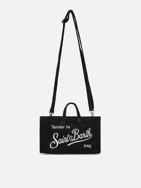 Mini Phone Bag Velvet in black velvet