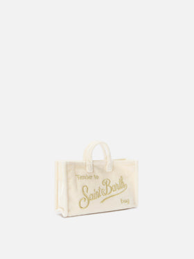 Pochette de téléphone Off white en velours avec logo brodé 