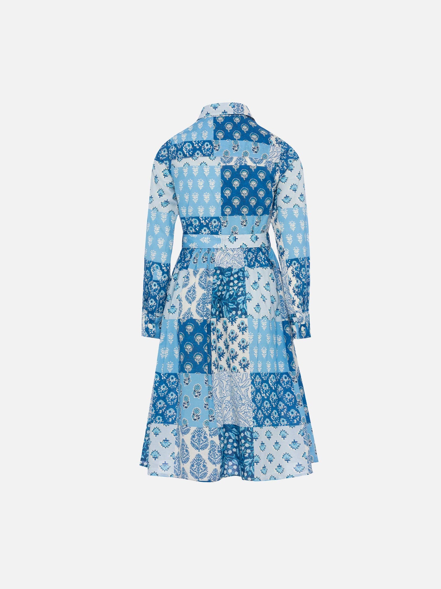 Philipa Jr long shirt dress with flower patch print