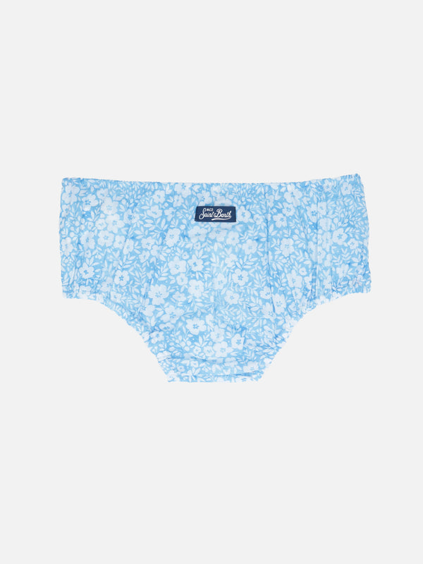 Infant bloomers Pimmy with vintage flower print