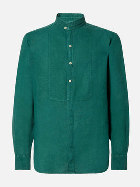 Pierre shirt in green linen