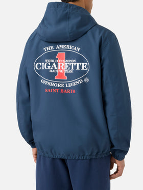 Navy blue Pilot technical jacket with Cigarette print | Special Edition