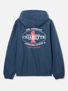 Navy blue Pilot technical jacket with Cigarette print | Special Edition