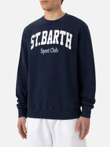 Ponza crewneck cotton sweatshirt with St. Barth Sport Club print