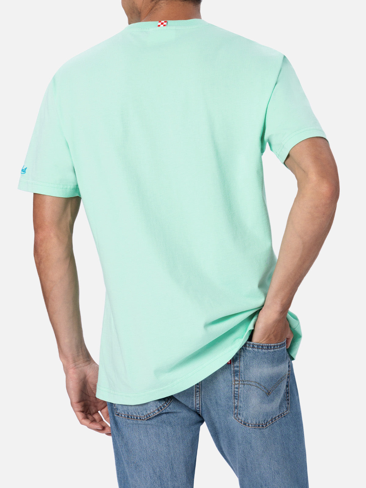 Man classic fit cotton jersey t-shirt Portofino with Tequila, Sale, Limoniamo embroidery | INSULTI LUMINOSI SPECIAL EDITION