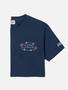 Portofino t-shirt with Mi girano le palline embroidery | Special Edition