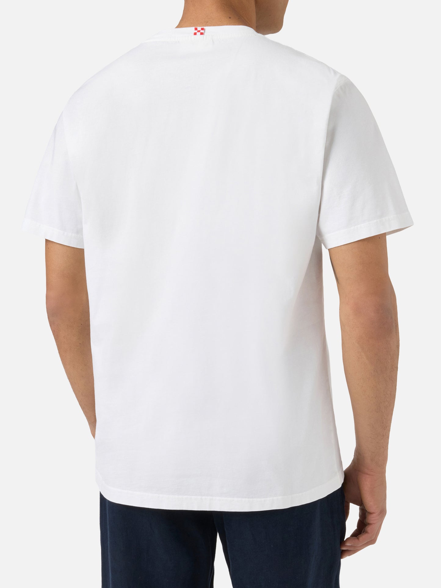 White Portofino T-shirt with Cedro Alle Tentazioni embroidery | Special Edition