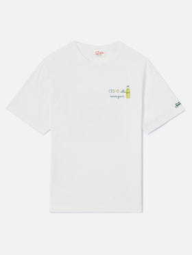 White Portofino T-shirt with Cedro Alle Tentazioni embroidery | Special Edition