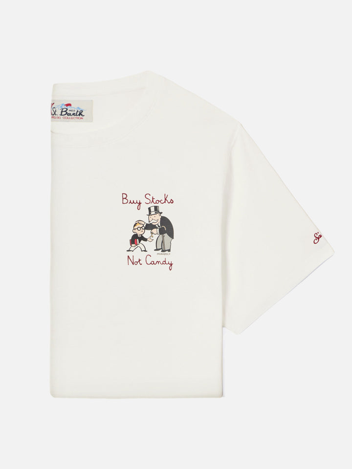 Camiseta de algodón Off white Arnott con bordado Buy Stocks Not Toys | Special edition 
