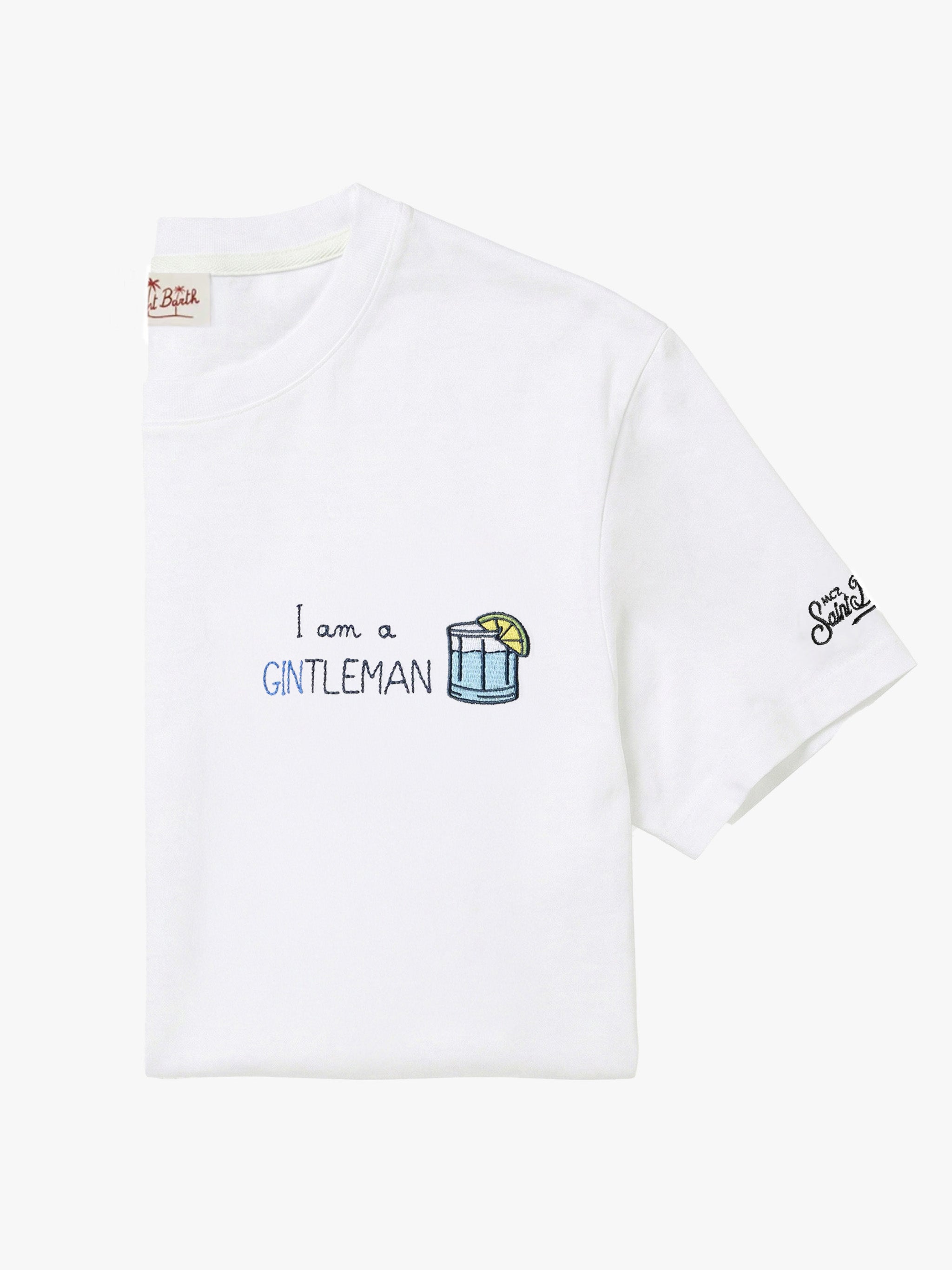 T-shirt Portofino avec broderie I am a GINtleman – MC2 Saint Barth