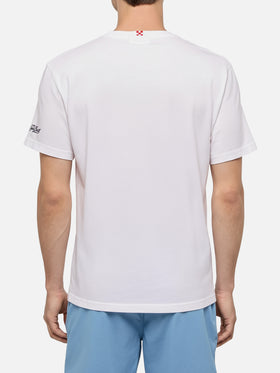 T-shirt Portofino in jersey di cotone classic fit con ricamo Core de 'sta città | AS ROMA SPECIAL EDITION