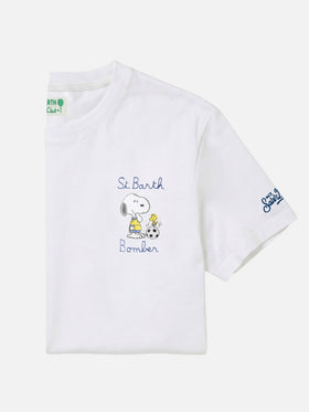 White Portofino T-shirt with St. Barth Bomber embroidery | Special Edition