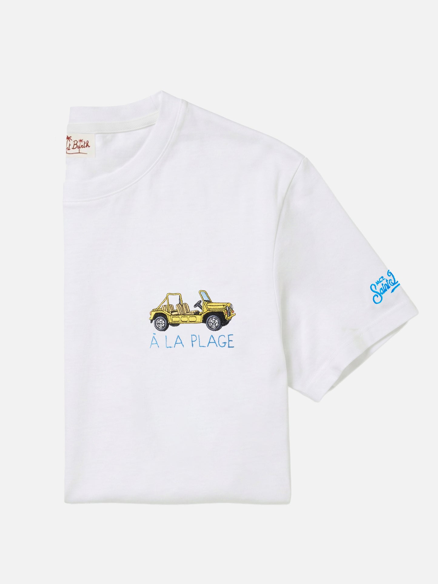 T-shirt Portofino bianca con ricamo À La Plage