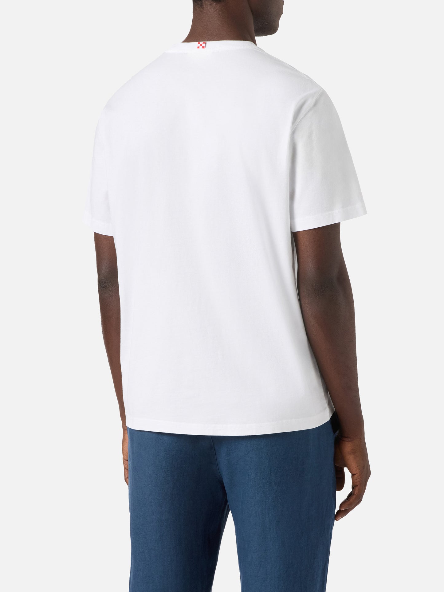 T-shirt Portofino bianca con ricamo Ducati Team | Special Edition