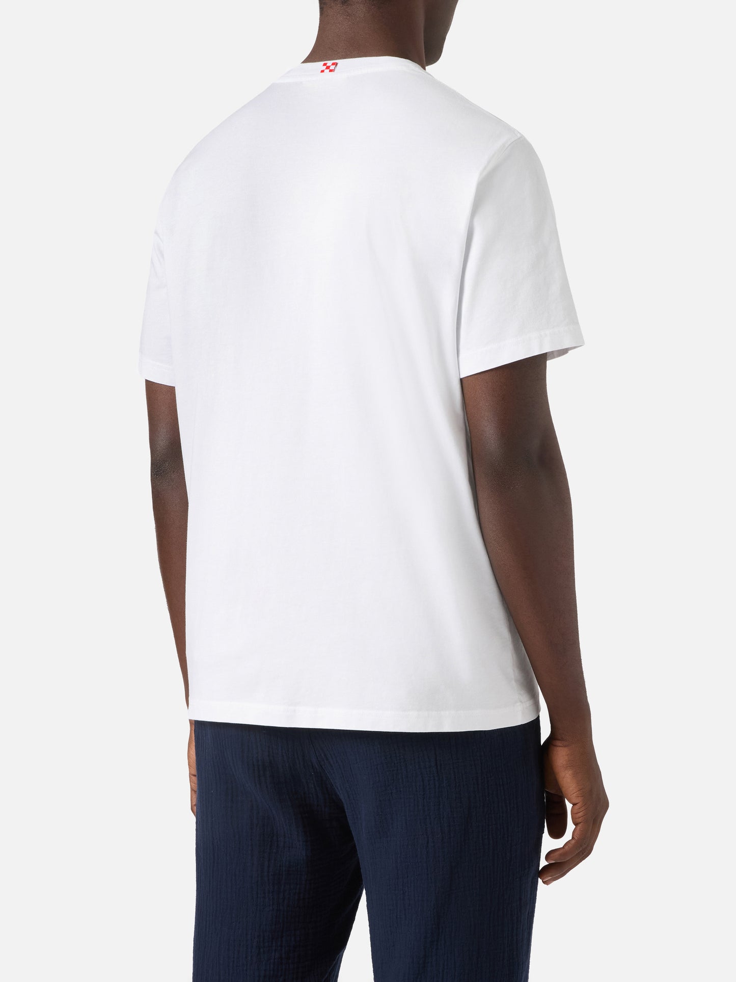 T-shirt Portofino bianca con ricamo Aperitivo A Portofino | Special Edition