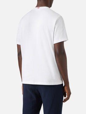 T-shirt Portofino bianca con ricamo Aperitivo A Portofino | Special Edition