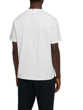 T-Shirt Portofino aus Baumwolljersey mit klassischer Passform und Famolo Strano-Stickerei |INSULTI LUMINOSI SPECIAL EDITION