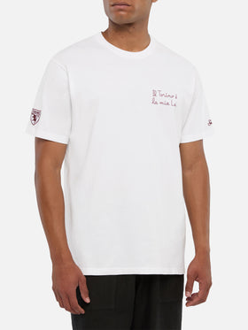 T-shirt Portofino in jersey di cotone classic fit con ricamo Il Torino è la mia Lei | TORINO FC SPECIAL EDITION