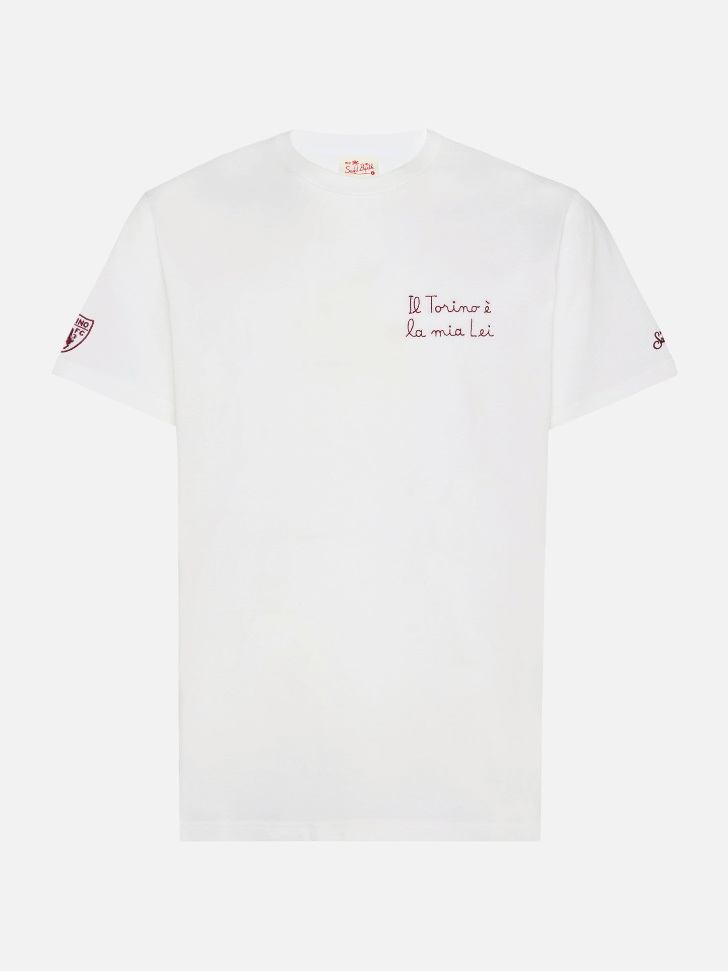 T-shirt Portofino in jersey di cotone classic fit con ricamo Il Torino è la mia Lei | TORINO FC SPECIAL EDITION