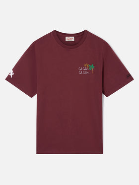 Bordeauxfarbenes Portofino T-Shirt mit Torino FC Col Calor Col Calor... Stickerei | TORINO FC SPECIAL EDITION 